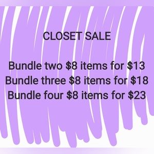 Closet Sale